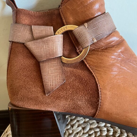 Leather & Suede Fall Booties - Picture 4 of 9